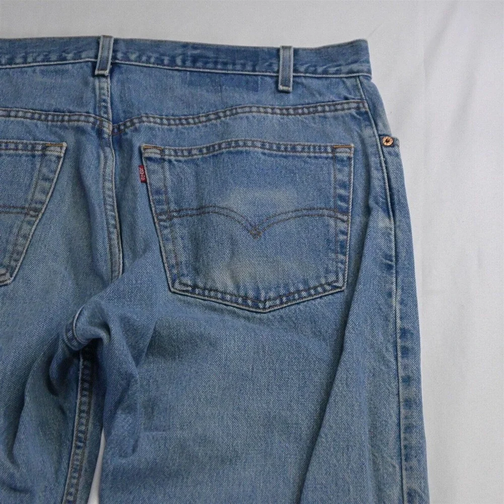 Vtg 2001 Grunge Levi's 38 x 32 505‎ Regular Straight Medium Stonewash Jeans
